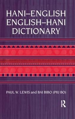 Hani-English - English-Hani Dictionary - Paul. W. Lewis, Bai Bibo