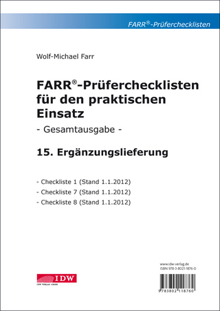 FARR Prüferchecklisten für den praktischen Einsatz