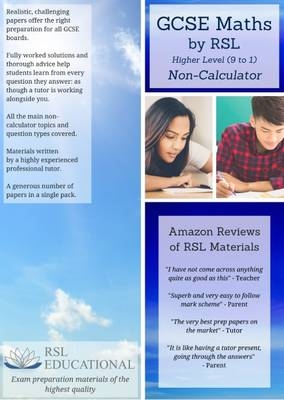 GCSE Maths by RSL, Higher Level (9-1), Non-Calculator - Robert Lomax