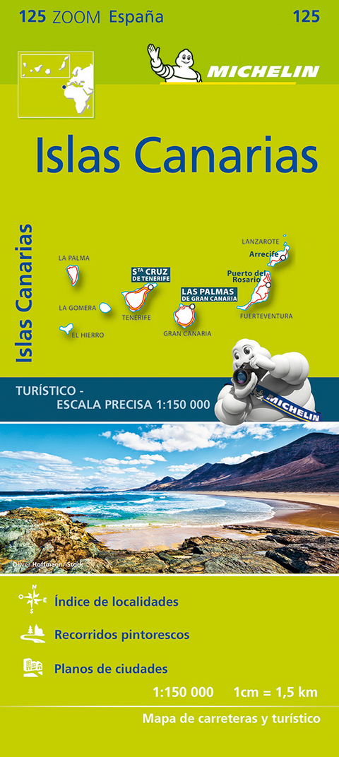 Iles Canaries - Zoom Map 125 -  Michelin
