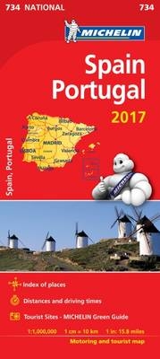Spain & Portugal 2017 National Map 734