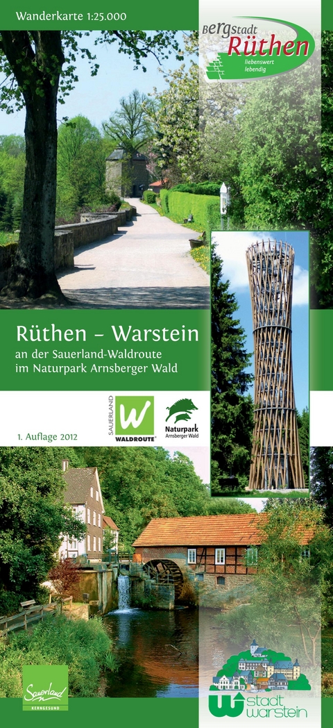 Wanderkarte R&uuml;then-Warstein