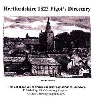 Hertfordshire 1823 Pigot's Directory