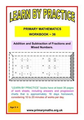 LEARN AND PRACTISE,   PRIMARY MATHEMATICS,   WORKBOOK  ~ 36 - J. Mathew