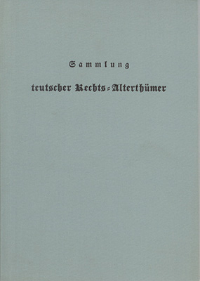 Sammlung Teutscher Rechtsaltert&uuml;mer - Max von Freyberg