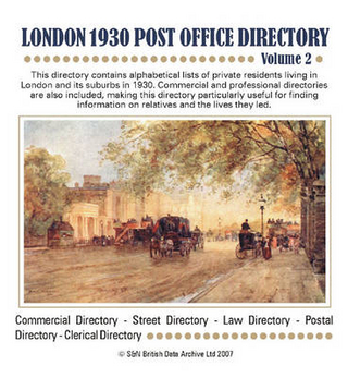 London 1930 Post Office Directory