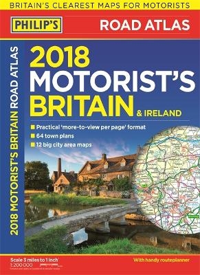 Philip's 2018 Motorist's Road Atlas Britain and Ireland A3