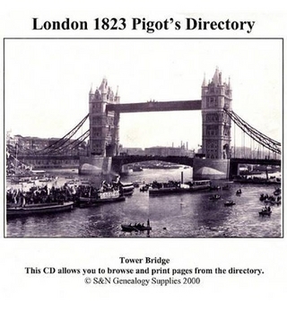 London 1823 Pigot's Directory