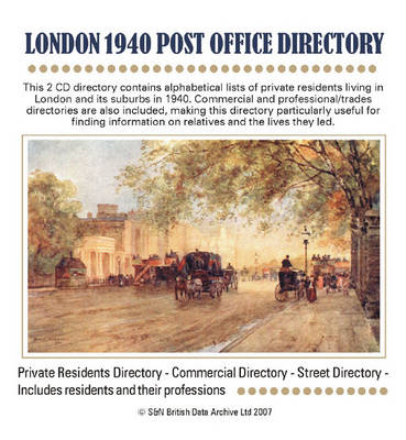 London 1940 Post Office Directory