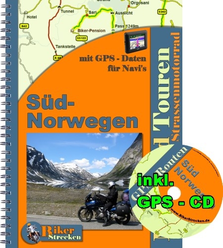 2 Wochen durch S&uuml;d - Norwegen Motorradtour (inkl. GPS NAVI Roten auf CD ) -  MDMOT
