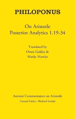 Philoponus: On Aristotle Posterior Analytics 1.19-34 - 