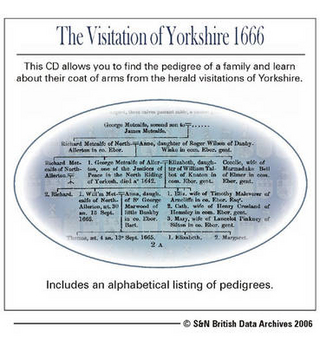 Yorkshire, the Visitation of Yorkshire 1666