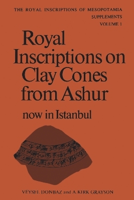 Royal Inscriptions on Clay Cones from Ashur Now in Istanbul - Veysel Donbaz, Albert Kirk Grayson