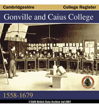 Cambridgshire, Gonville, and Caius College Register 1558-1679