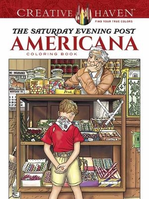 Creative Haven The Saturday Evening Post Americana Coloring Book - Marty Noble