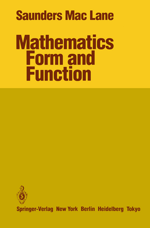 Mathematics Form and Function - Saunders MacLane