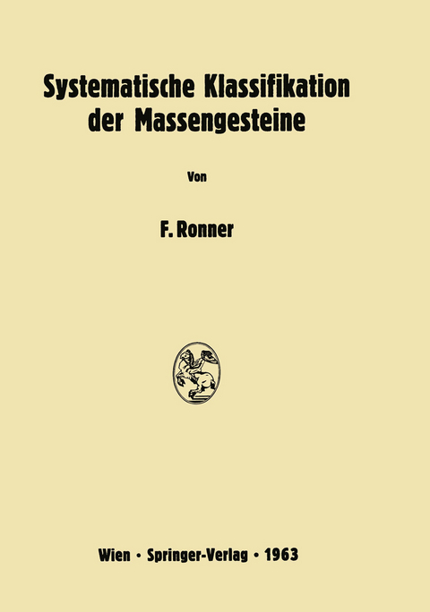 Systematische Klassifikation der Massengesteine - Felix Ronner