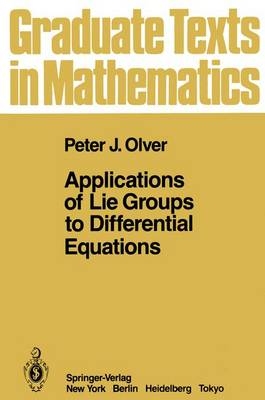Applications of Lie Groups to Differential Equations - Peter J. Olver