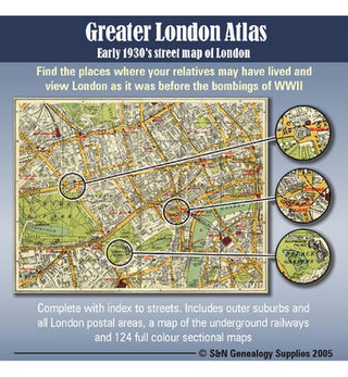 Greater London Atlas - Early 1930's Street Map of London