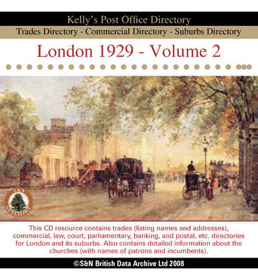 London 1929 Post Office Directory