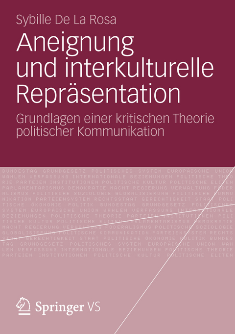 Aneignung und interkulturelle Repr&auml;sentation - Sybille De La Rosa