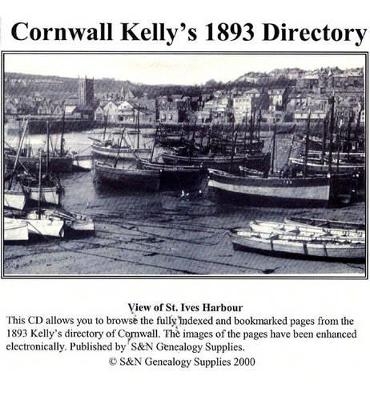 Cornwall Kelly's 1893 Directory