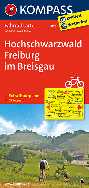 KOMPASS Fahrradkarte Hochschwarzwald, Freiburg im Breisgau - 