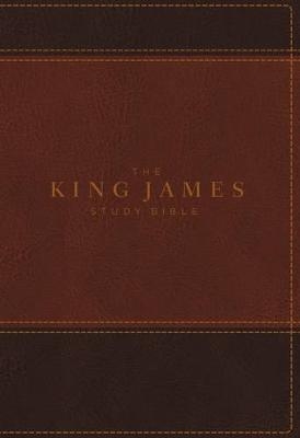 KJV, The King James Study Bible, Leathersoft, Brown, Thumb Indexed, Red Letter, Full-Color Edition - Thomas Nelson
