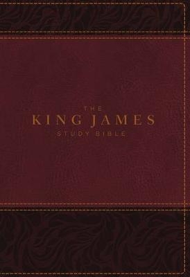 KJV, The King James Study Bible, Leathersoft, Burgundy, Red Letter, Full-Color Edition - Thomas Nelson