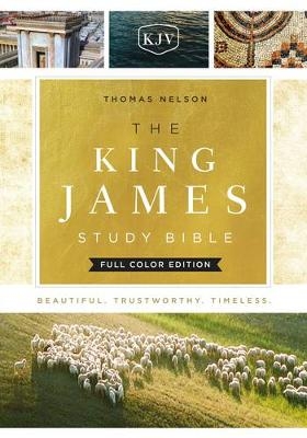 The King James Study Bible, Full-Color Edition, Cloth-bound Hardcover, Red Letter - Thomas Nelson