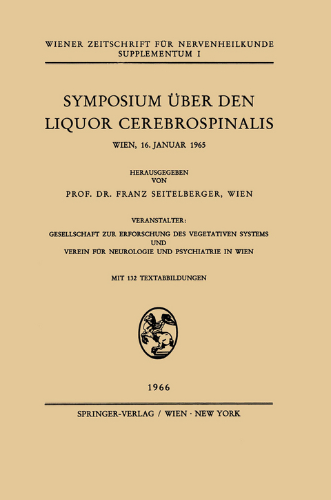 Symposium &Uuml;ber den Liquor Cerebrospinalis - 