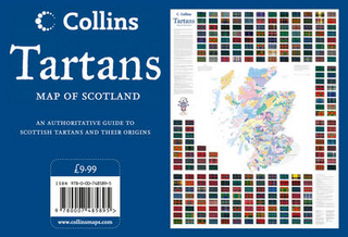 Tartans Wall Map of Scotland