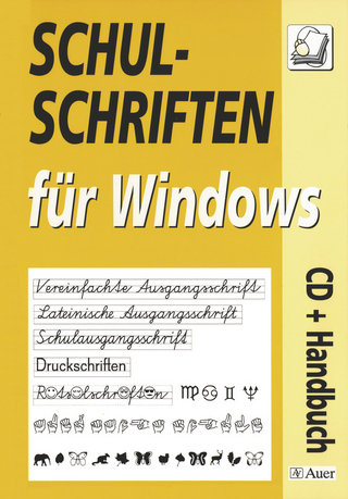 Schulschriften für Windows und Mac - Schullizenz
