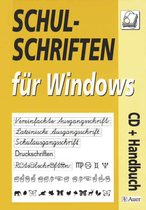 Schulschriften f&uuml;r Windows und Mac - Schullizenz - Auer Verlag