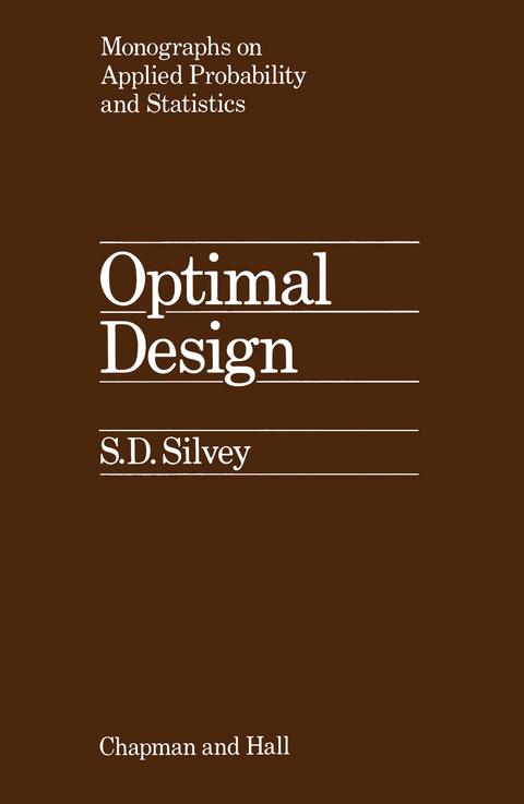 Optimal Design - S. Silvey