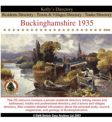Buckinghamshire 1935 Kelly's Directory