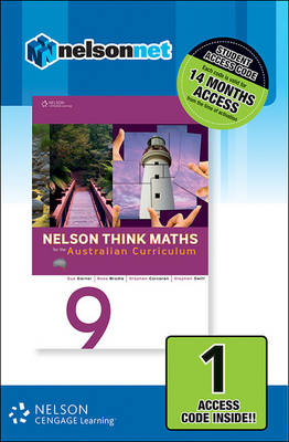 Nelson Think Maths 9 for the Australian Curriculum (1 Access Code Card) - Sue Garner, Stephen Swift, Ross Brodie, Stephen Corcoran