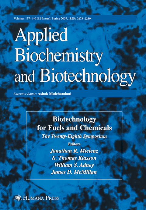 Biotechnology for Fuels and Chemicals - 