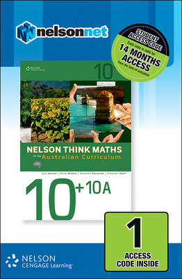 Nelson Think Maths Advanced 10 +10A for the Australian Curriculum (1  Access Code Card)