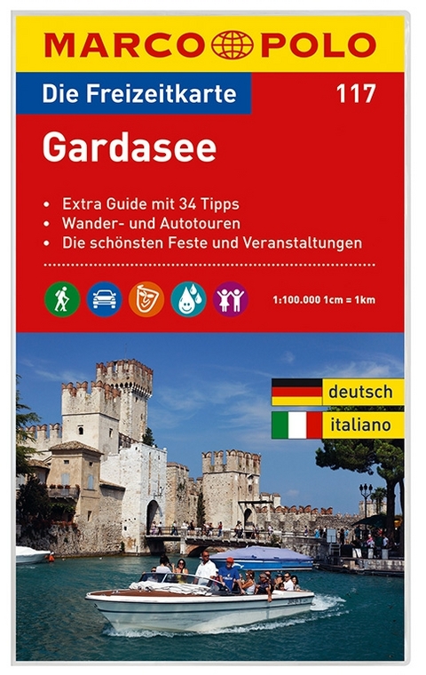 MARCO POLO Freizeitkarte Blatt 117 Gardasee 1:100 000