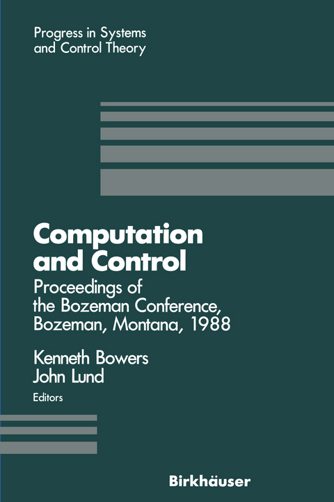 Computation and Control - Kenneth L. Bowers, John Lund