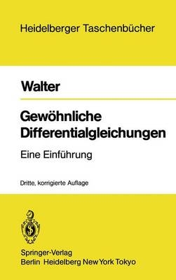 Gew&ouml;hnliche Differentialgleichungen - W. Walter