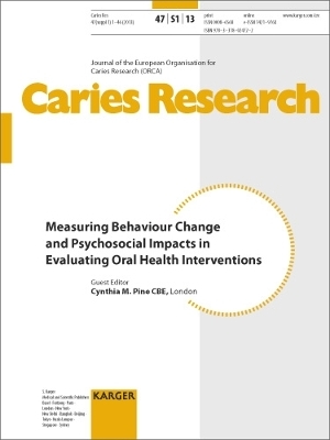 Measuring Behaviour Change and Psychosocial Impacts in Evaluating Oral Health Interventions
