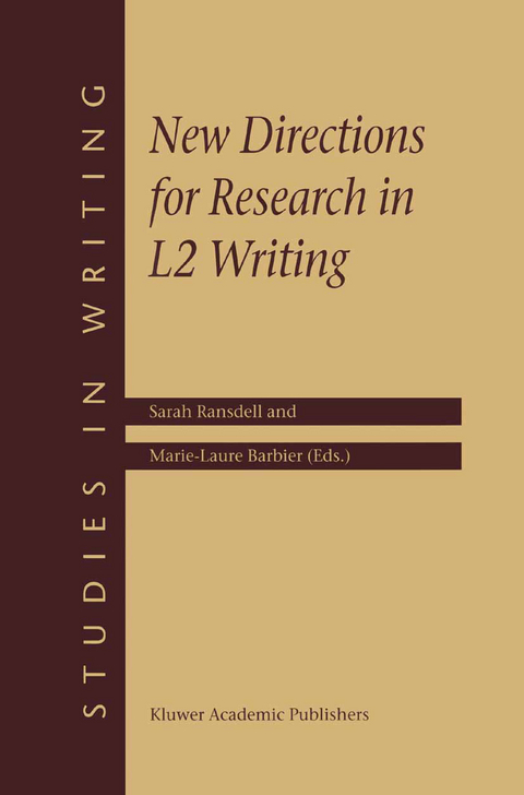 New Directions for Research in L2 Writing - 