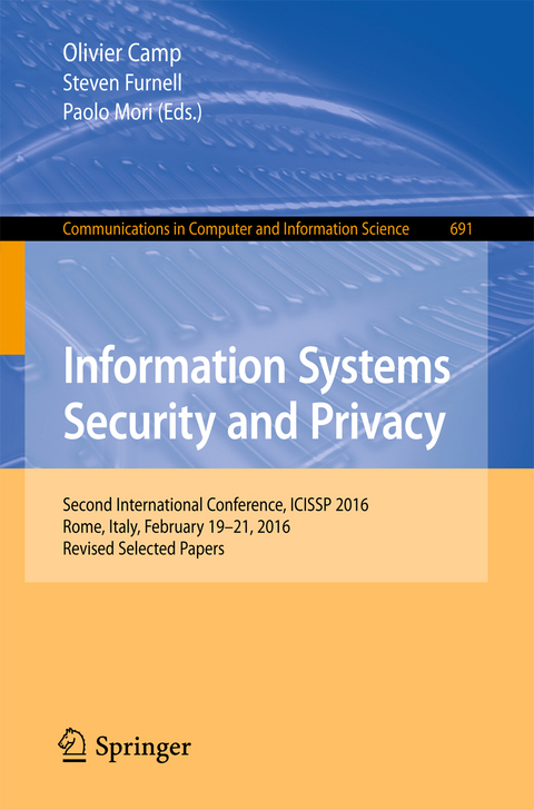 Information Systems Security and Privacy - 