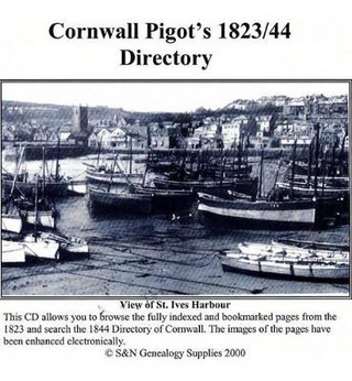 Cornwall Pigot's 1823 & 1844 Directories