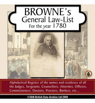 Browne's General Law List 1780