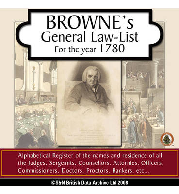 Browne's General Law List 1780