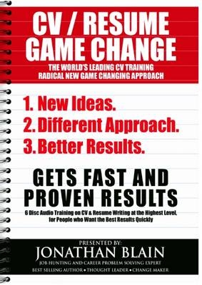CV Resume Game Change Audio Programme - Jonathan Blain
