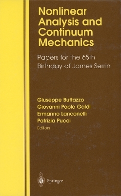 Nonlinear Analysis and Continuum Mechanics